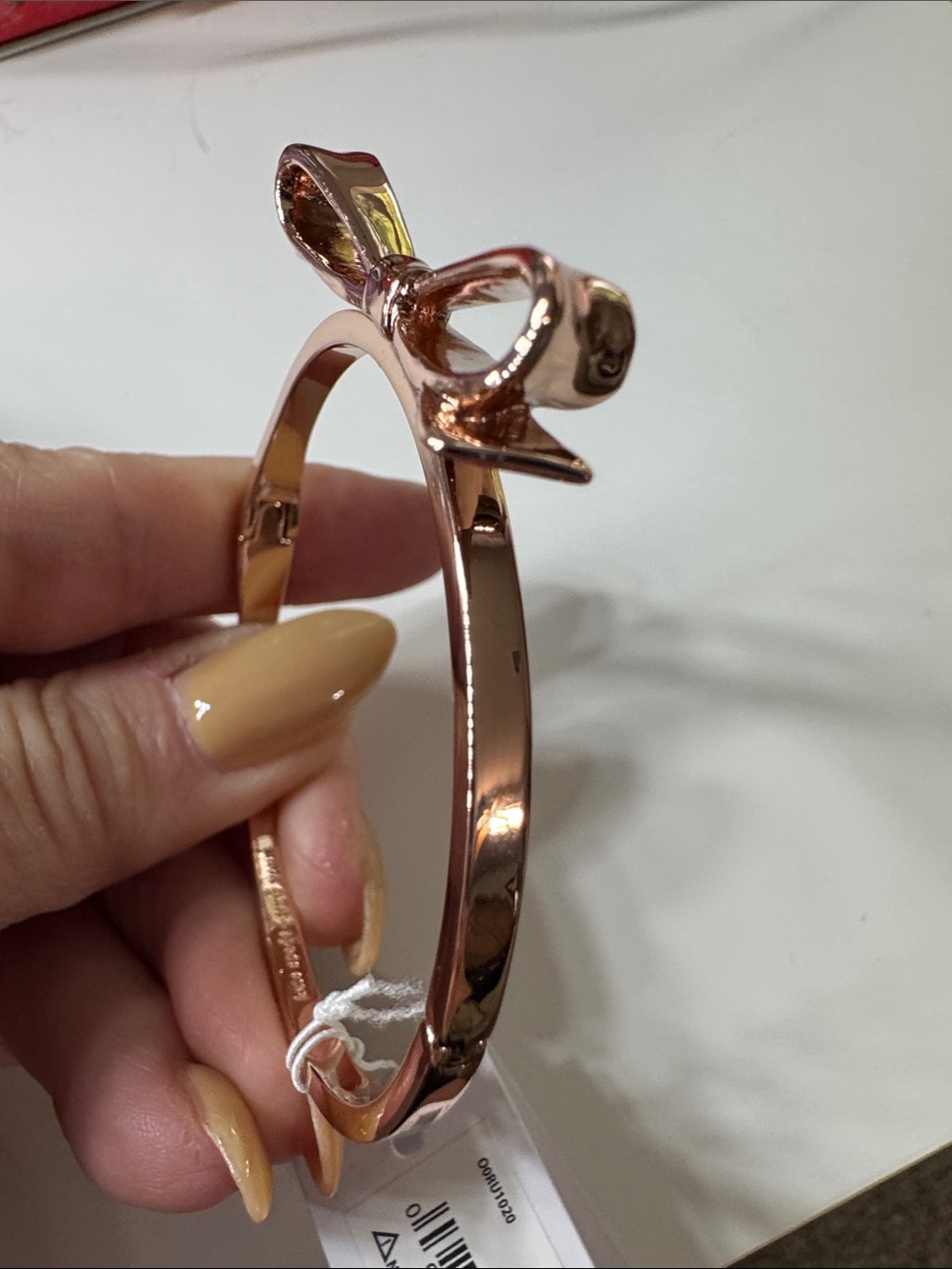 Kate Spade Bow Bangle Hinged Bracelet NWT - Picture 5 of 7
